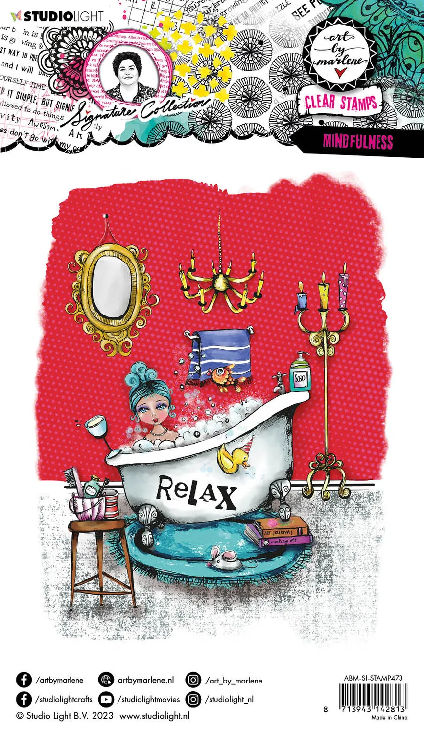 Art by Marlene Signature Mindfulness Stempel 265x153mm