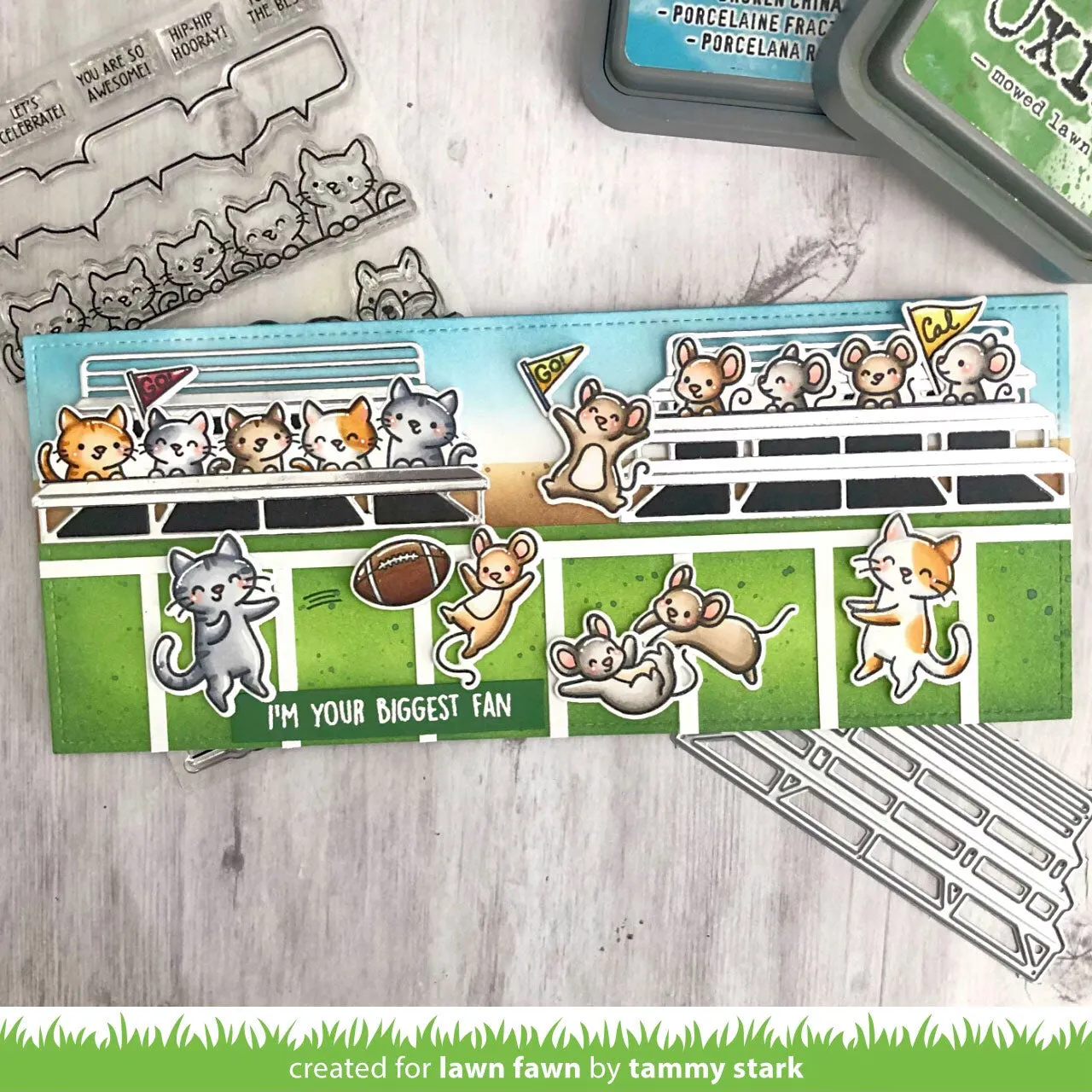 Lawn Fawn Lawn Cuts Stadium Seating Stanzschablonen Sport