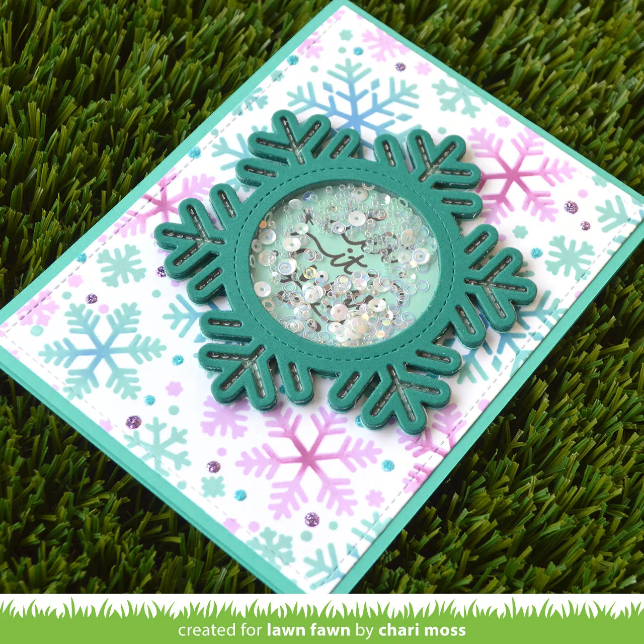 Lawn Fawn Outside In Stitched Snowflake Stanze LF2702 Winter