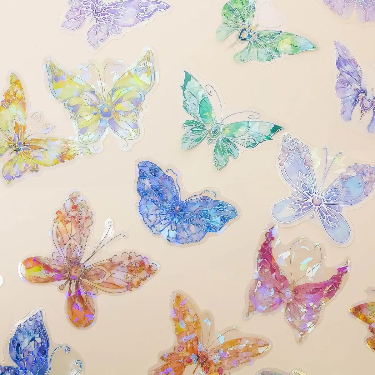 Ieebee Ice Crystal Wings PET Sticker Forest 20 Stk