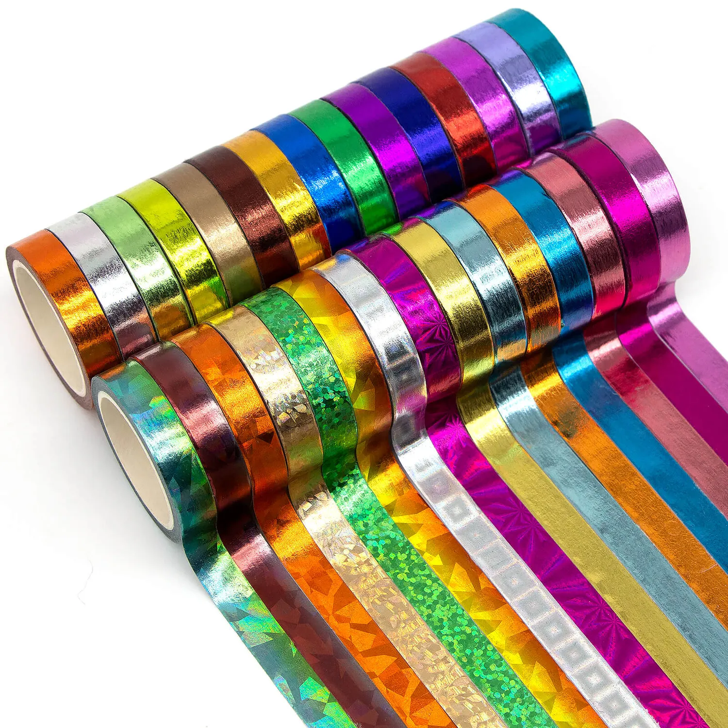 Ieebee Metallic Gold Washitape 30 Rollen Folie Uni