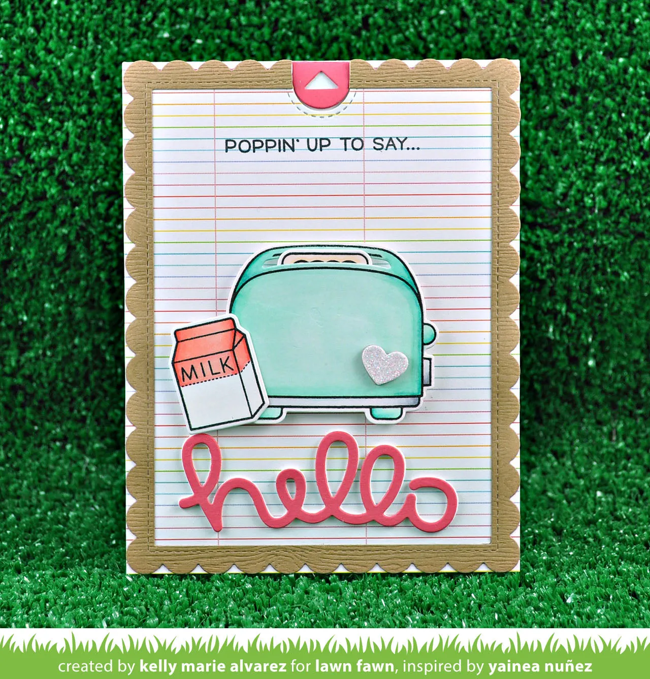 Lawn Fawn Scripty Hello Lawn Cuts Wortstanze