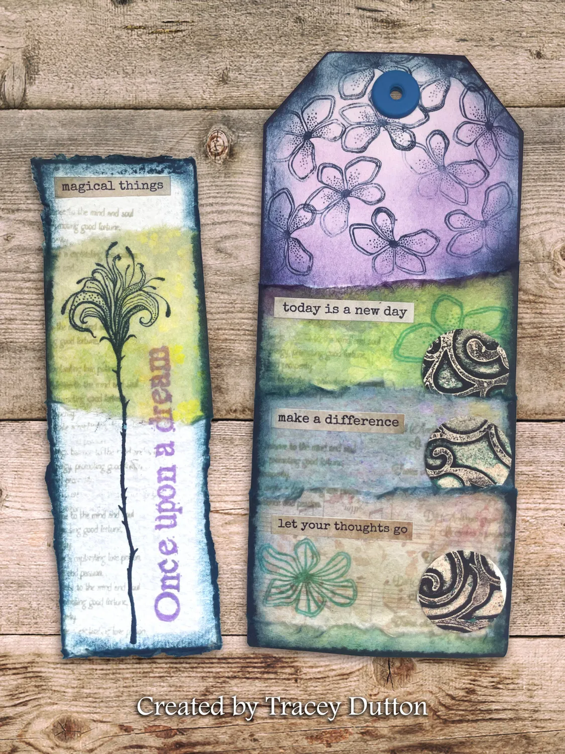 Lavinia-Stamps Reispapier Good Vibrations Collage