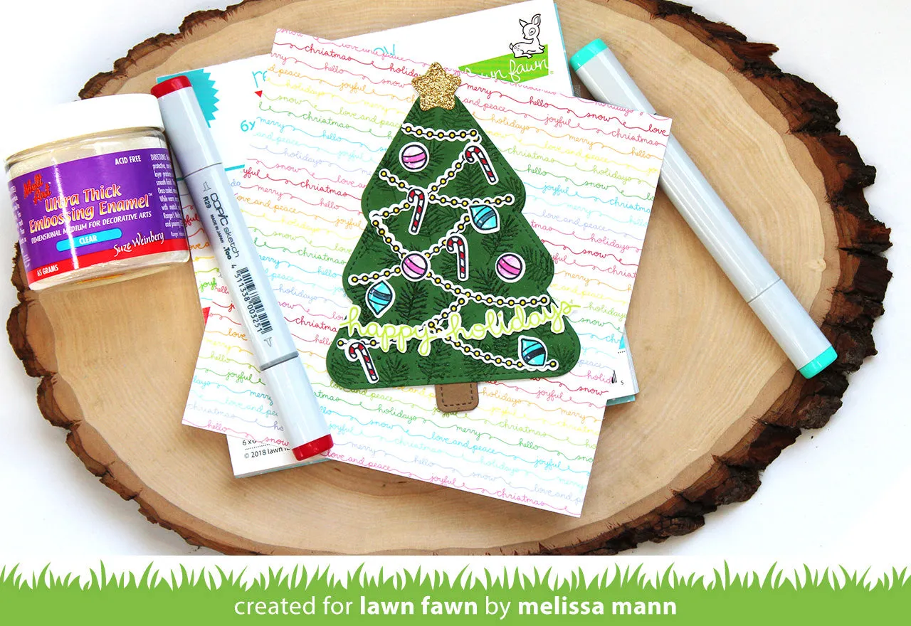 Lawn Fawn Stitched Christmas Tree Stanzen 7-tlg.