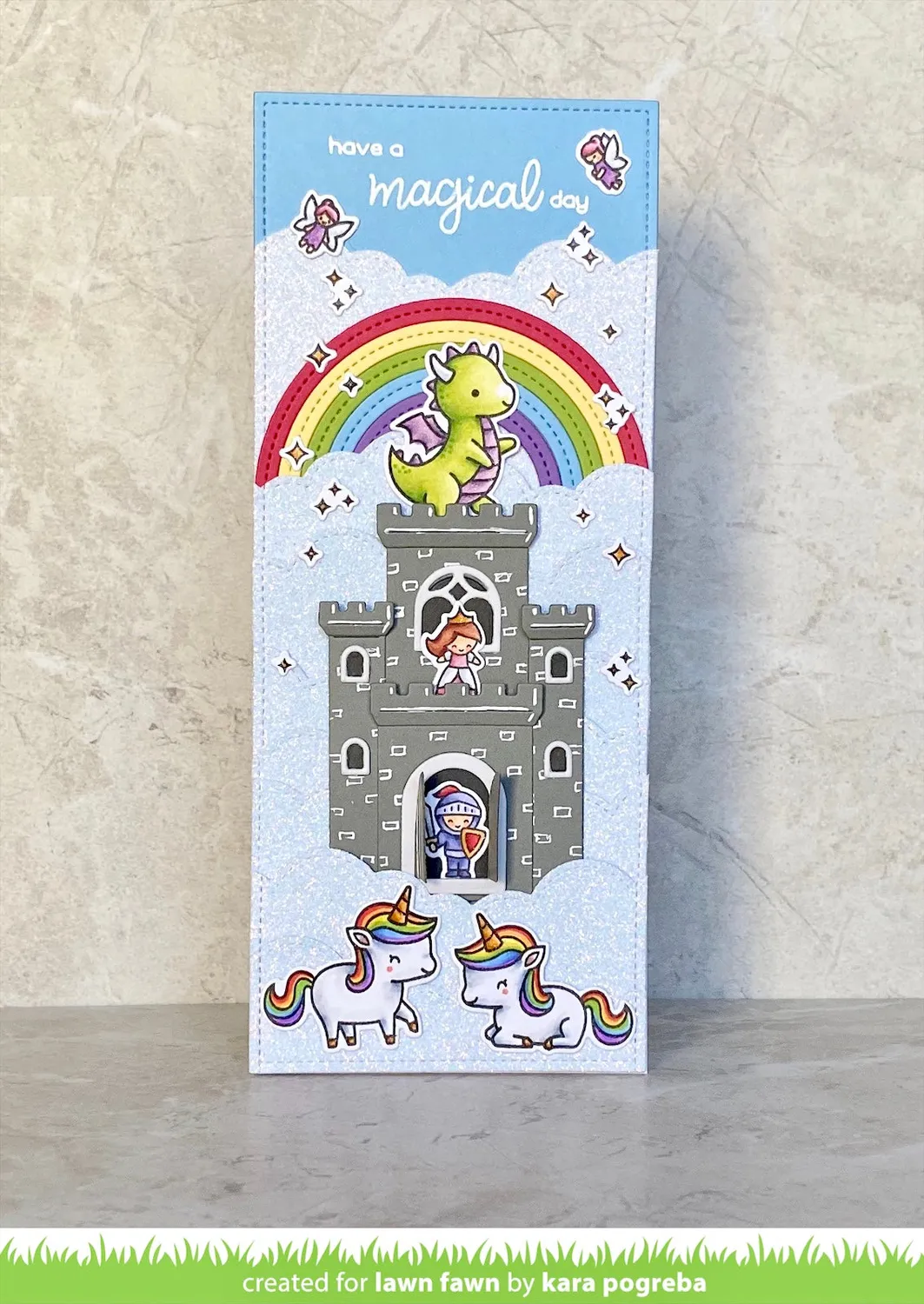 Lawn Fawn Tiny Fairy Tale Mini-Stempelset Märchen