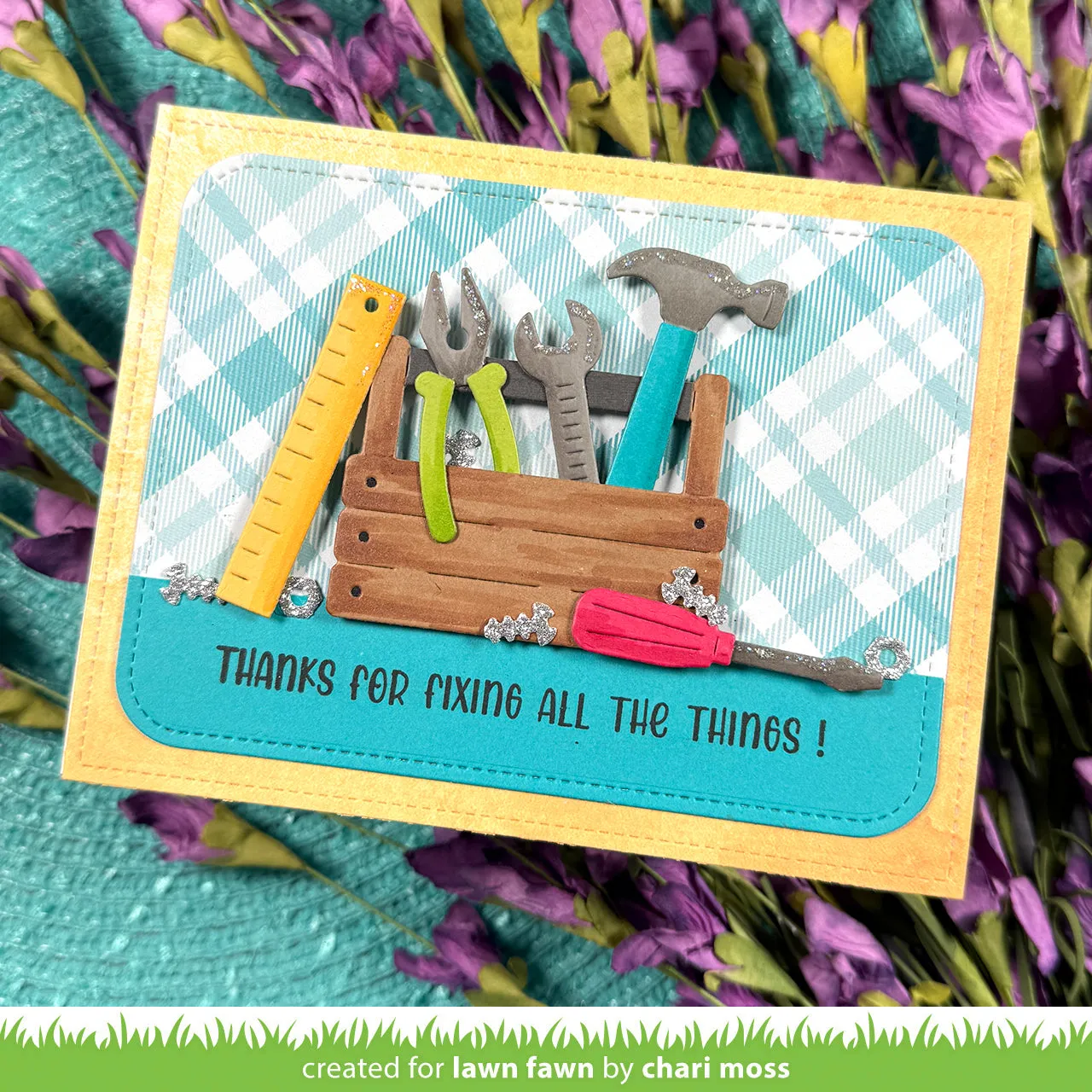 Lawn Fawn Henry's Build-a-Sentiment Tools Stempel Vatertag
