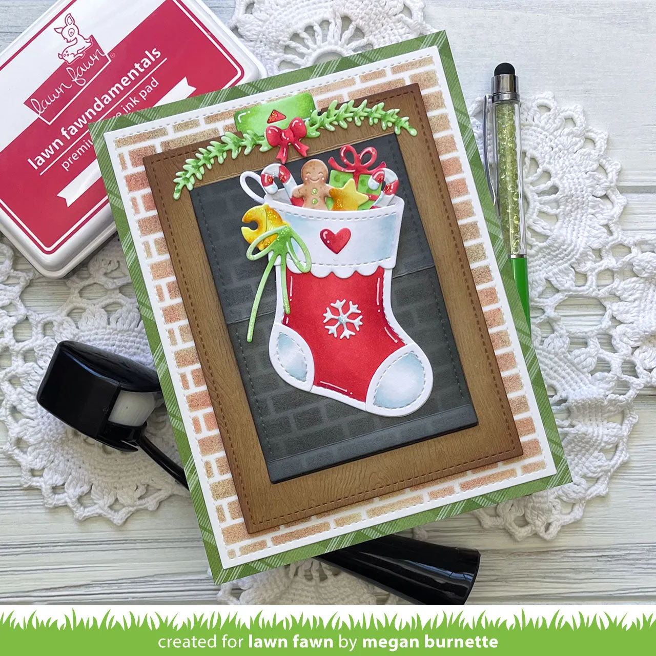 Lawn Fawn Christmas Stocking LF3914 Stanzschablonen 9tlg